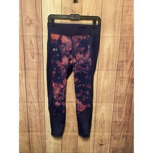 Under Armour Medium active wear pants leggings blue pink athletic compression
